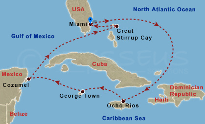Круиз Norwegian Getaway из Майами на Ямайку, Кайманы и в Мексику с 10.04.16
